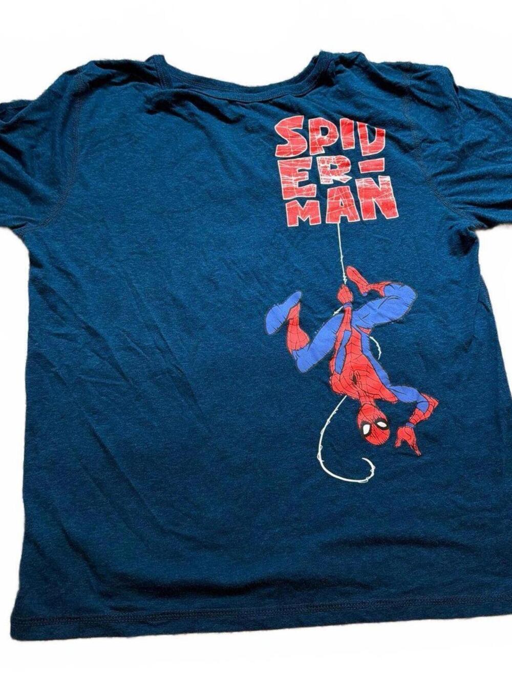 Marvel Boys XL Spider-Man Graphic Tee XL - Blue Casual Shirt